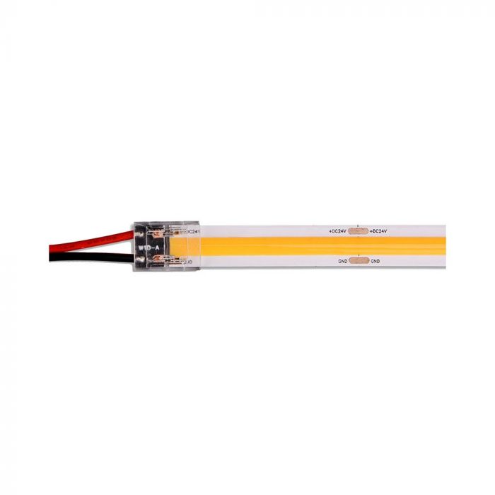 LED STRIP CONNECTOR - DRIVER TO COB STRIP 10mm 3-36V SINGLE HEAD