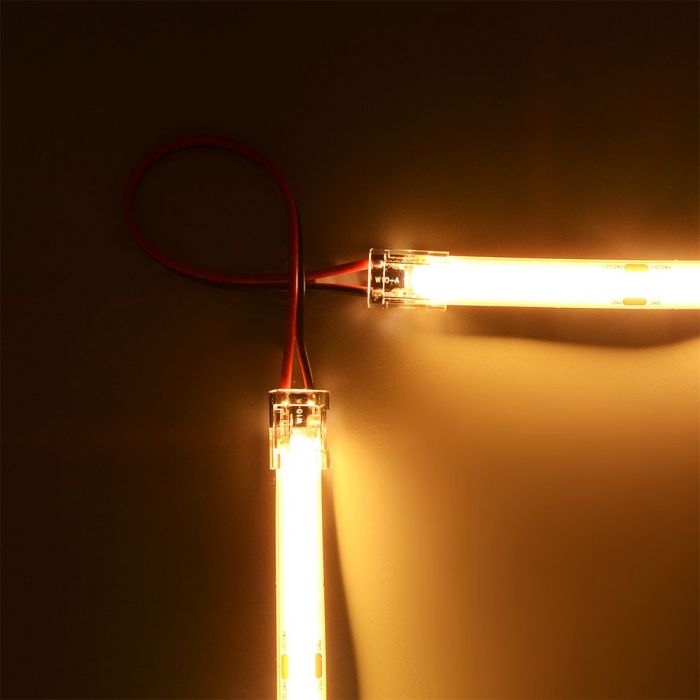 LED STRIP CONNECTOR - STRIP TO COB STRIP 10mm 3-36V DUAL HEAD