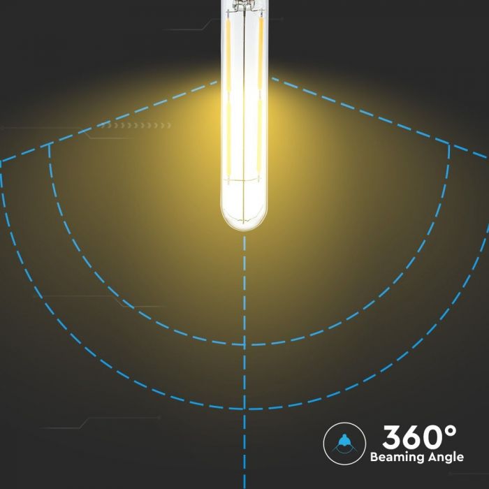 LED E14 FILAMENT LAMP T20 4W CW 400lm 300° 20X135 A++