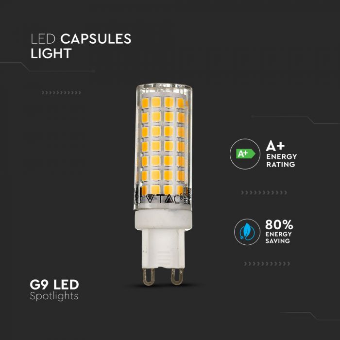 LED G9 LAMP 6W CW 550lm 300° 19X68