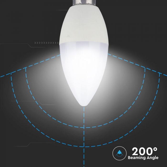 LED E14 LAMP RGB+CW 3.5W 320lm 200° CANDLE WITH REMOTE CONTROL DIMMABLE