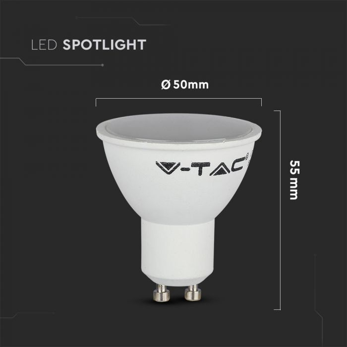 LED GU10 LAMP RGB+CW 3.5W 300lm 200° WITH REMOTE CONTROL DIMMABLE