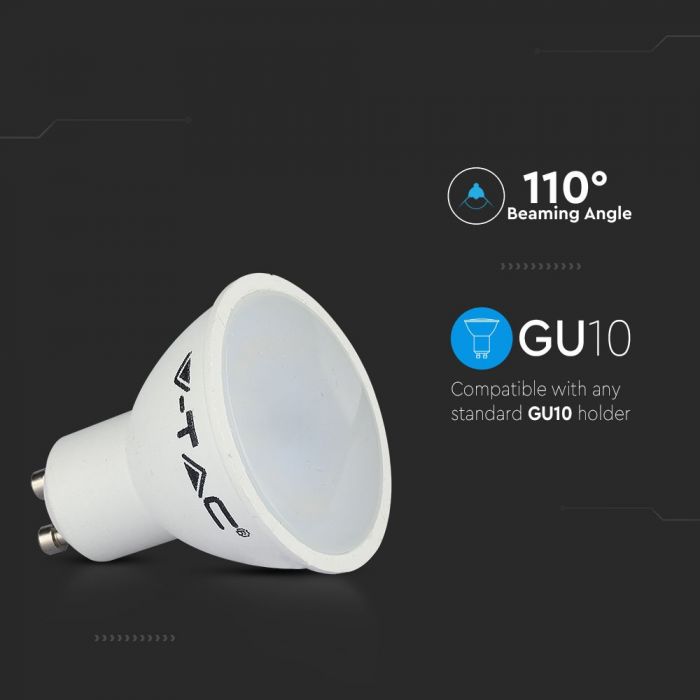 LED Spotlight 3.5W GU10 Milky Cover RF Control RGB 3000K