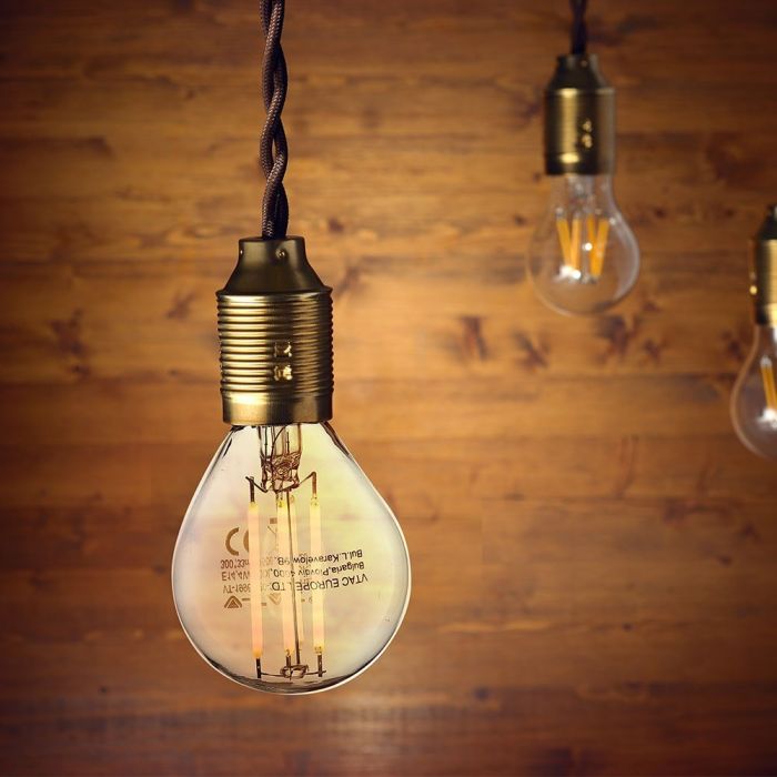 LED E14 FILAMENT LAMP P45 6W DL 600lm 300° GLOBE 45X78