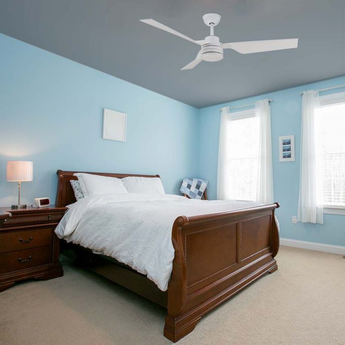 LED CEILING FAN WITH RF CONTROL/3 PC PLASTIC BLADES/65W AC MOTOR 52"(132CM) 3 SPEED