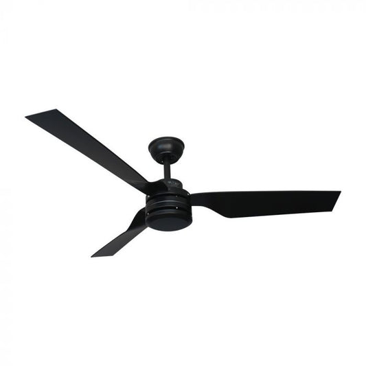 LED CEILING FAN WITH RF CONTROL/3 PC PLASTIC BLACK BLADES/65W AC MOTOR 52"(132CM) 3 SPEED