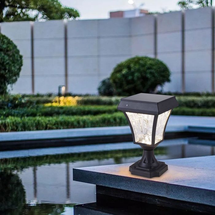 LED SOLAR STAND LAMP CC3 3IN1 110Lm 170° 15x15x24CM MATT BLACK BODY IP65