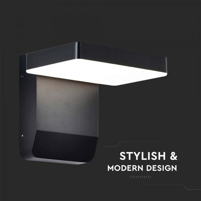 LED WALL LIGHT BLACK SQUARE 17W WW 2520lm 350° 178x170x160 ALUMINIUM IP65
