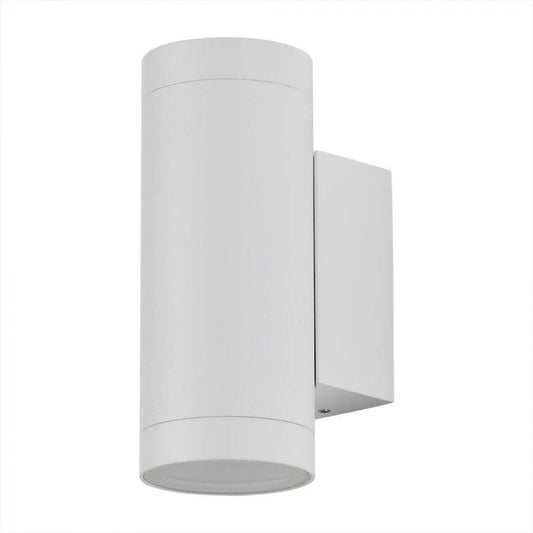 LED WALL LIGHT 2XGU10 FITIING ROUND WHITE IP54