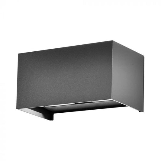 LED WALL LIGHT GREY 24W WW 2720lm 120° 200x100x100 ALUMINIUM IP65
