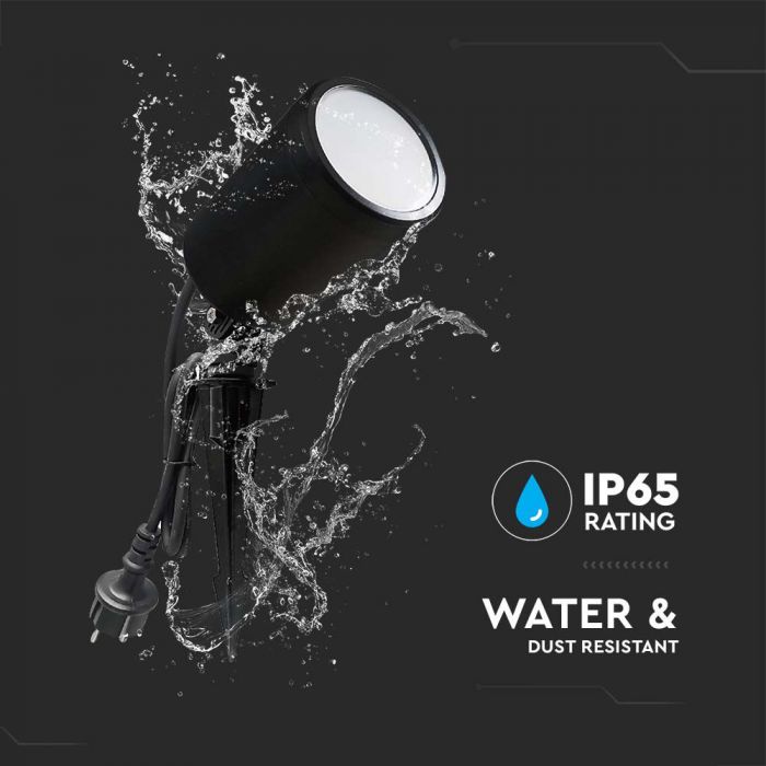 LED 7W WIFI LED SPIKE LIGHT 3IN1+RGB IP65 BLACK