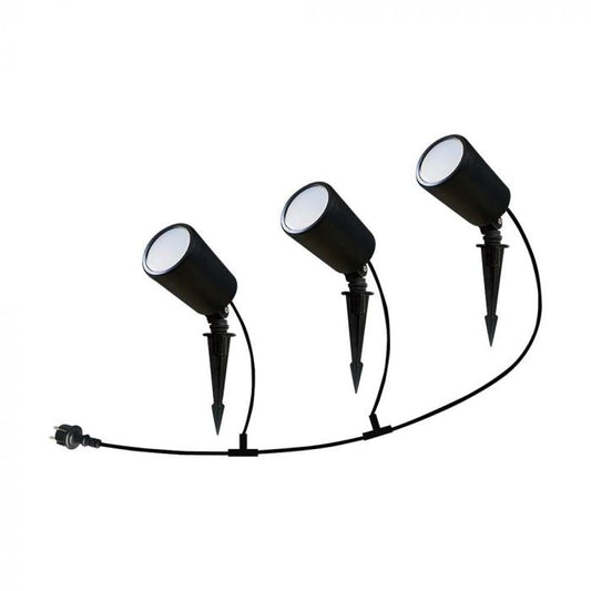 LED 3*7W WIFI LED SPIKE LIGHT 3IN1+RGB IP65 BLACK