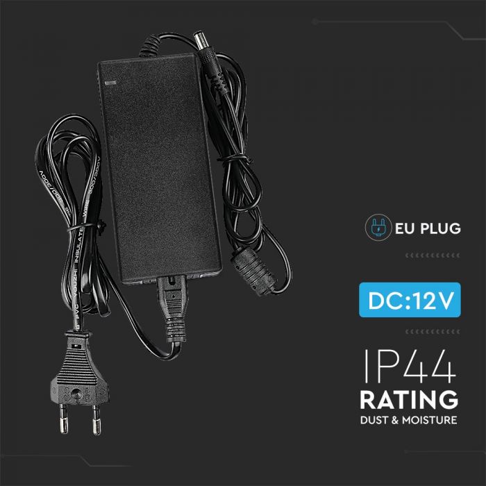 LED ADAPTER 60W 12V IP44 5A 119X52X32