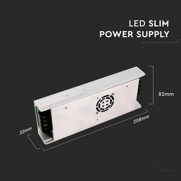 LED POWER SUPPLY 350W 15A SLIM 208X82X32 24V