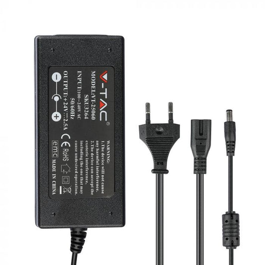 LED ADAPTER 60W 2.5A 24V 119X52X32 IP44