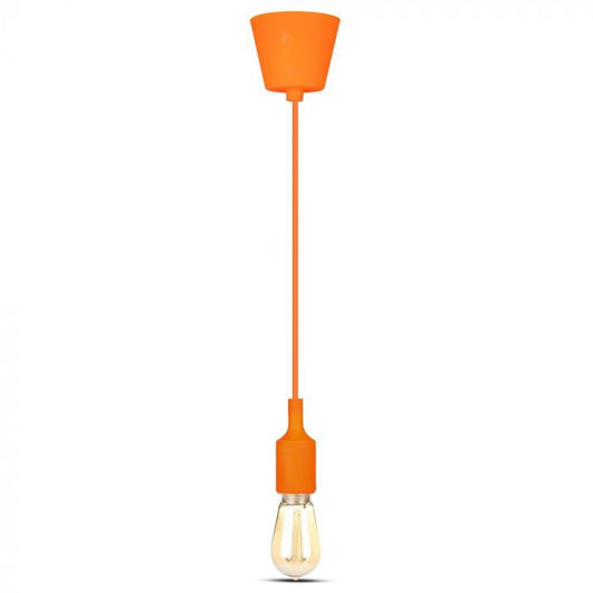 LED E27 PENDANT LAMP HOLDER 1M ORANGE