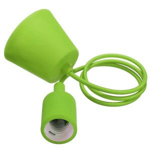 LED E27 PENDANT LAMP HOLDER 1M GREEN