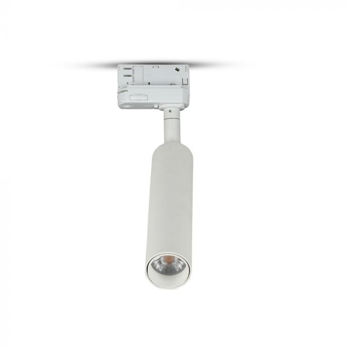 LED TRACK COB LIGHT 7W 490lm WW 24° 180X40.5X50 4-LINE WHITE SAMSUNG CHIP