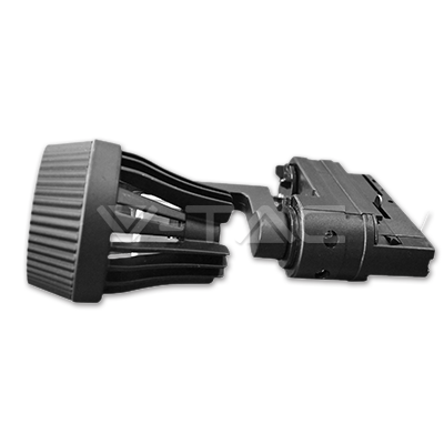 LED TRACK 4 LINE FITTING GU10 COMPATIBLE BLACK