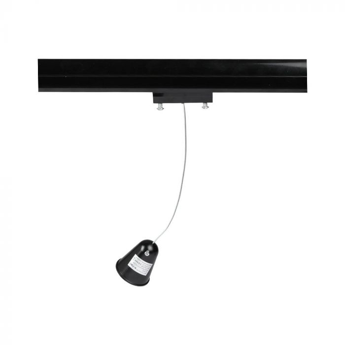 Hanging Track Light Kit 1M/4Line Black