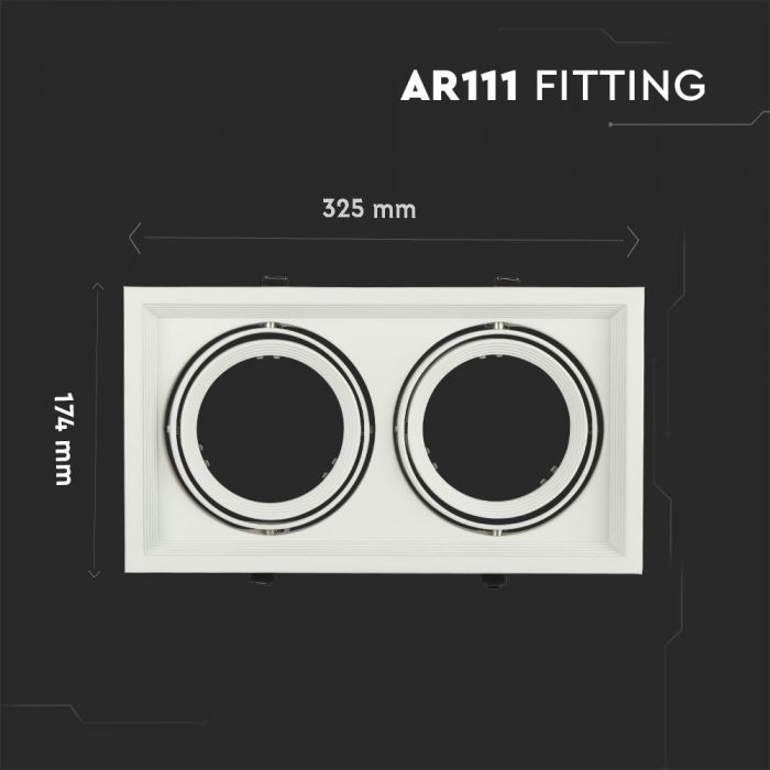 LED 2 X AR111 FITTING