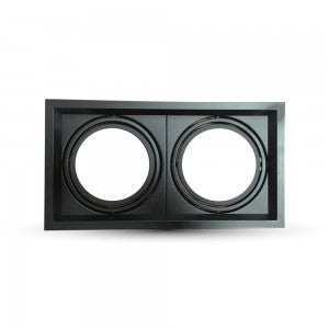 LED 2 X AR111 FITTING BLACK