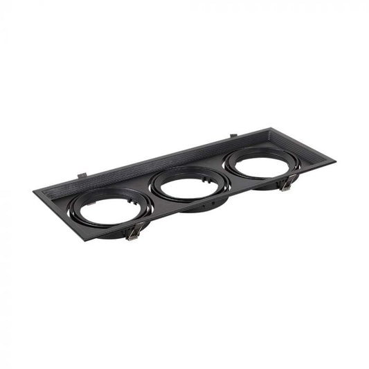 LED 3 X AR111 FITTING BLACK