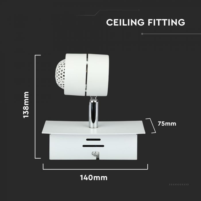 1 x GU10 Track Fitting White