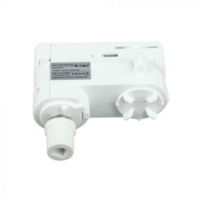 LED TRACK Y SERIES C-ADAPTOR WHITE