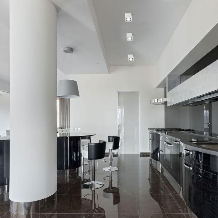 LED SURFACE FITTING ALUMINIUM RING GU10 WHITE 70X70X75 SQUARE