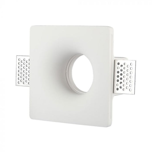 GU10 Fitting Square Gypsum White