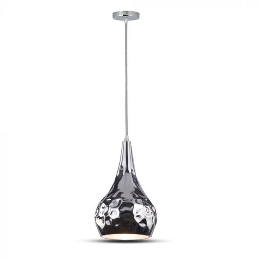 LED E27 PENDANT CHROME CMS LONG 18X100 COPPER