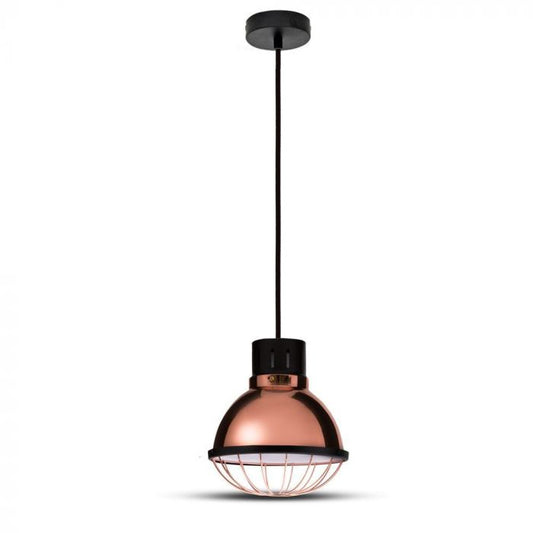 LED E27 PENDANT ROSE GOLD CMS LONG 25X100 COPPER