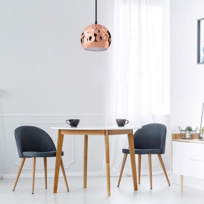 LED E27 PENDANT ROSE GOLD 25X100 COPPER