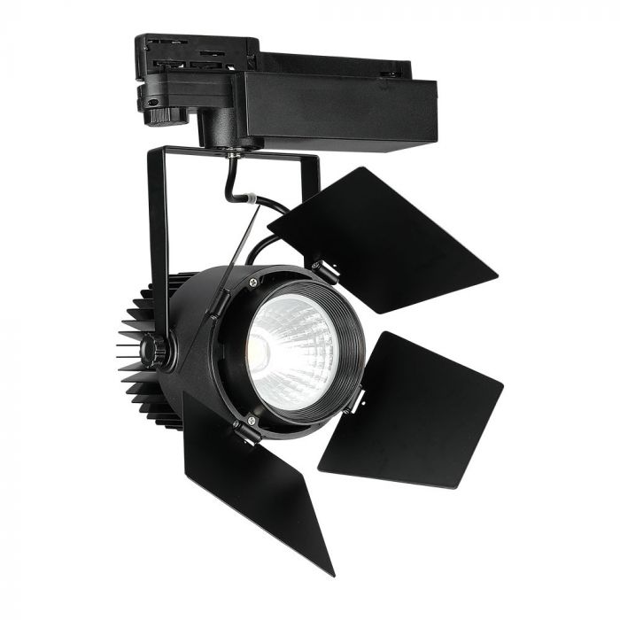 LED TRACK COB LIGHT 33W 2640lm WW 24-60° 17X23X24 4-LINE SAMSUNG CHIP BLACK