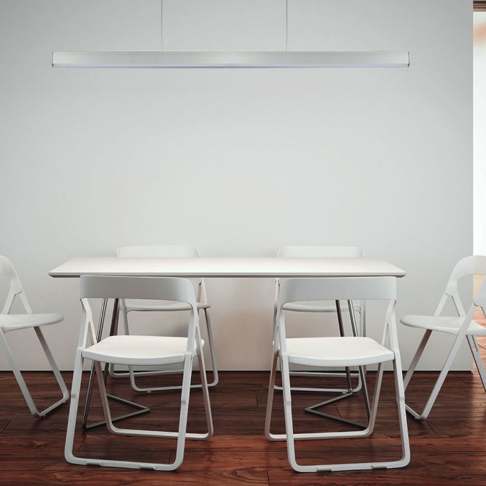 LED LINEAR HANGING SUSPENSION 40W CW 4000lm 120° 1200X35X67 ALUMINIUM SAMSUNG WHITE A++