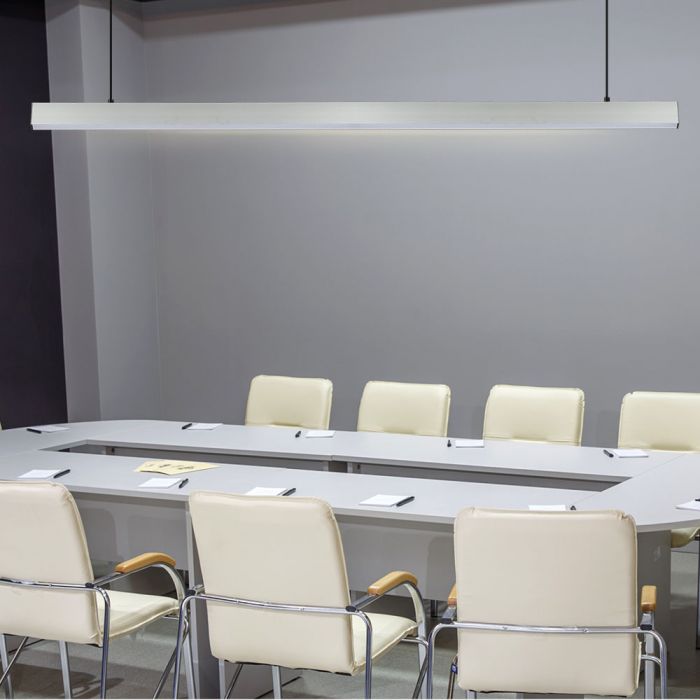 LED LINEAR HANGING SUSPENSION 40W CW 4000lm 120° 1200X35X67 ALUMINIUM SAMSUNG WHITE A++