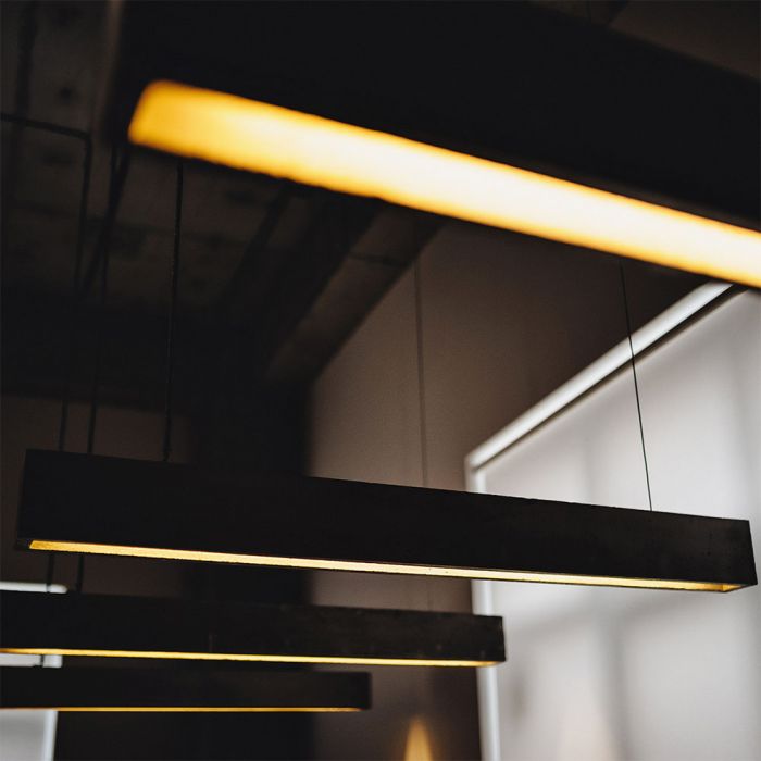 LED LINEAR HANGING SUSPENSION 60W DL 6000lm 120° 1200X75X105 ALUMINIUM SAMSUNG BLACK A++