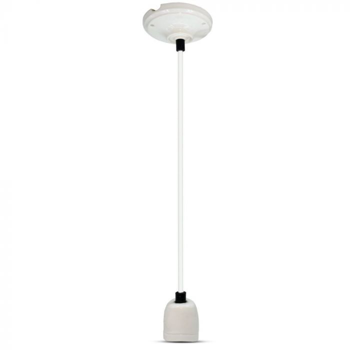 LED E27 HIGH FREQUENCY LAMP HOLDER WHITE 47X64X680 PORCELAIN