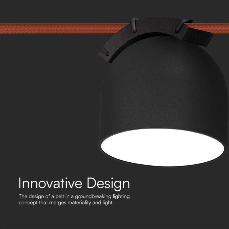 LED MAGNETIC FABRIC TRACKLIGHT 12W WW 800lm 120° SANDY BLACK 107x107mm