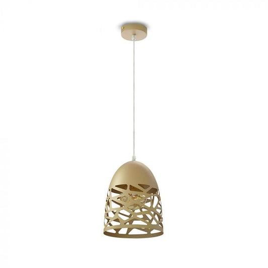 LED E27 PENDANT CHAMPANGE GOLD 20X27X130 MESH METAL