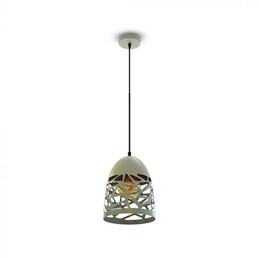 LED E27 PENDANT MAT GREY 20X27X130 MESH METAL