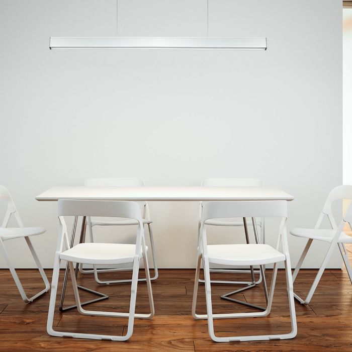 LED Linear Light SAMSUNG Chip 40W Hanging Silver Body 4000K