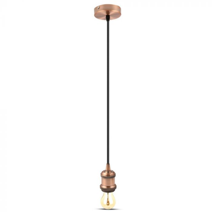 LED E27 HOLDER RED BRONZE 50X90X900 METAL
