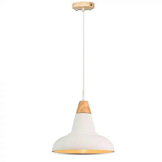 LED E27 PENDANT 29X25X115 CONCRETE WITH WOOD