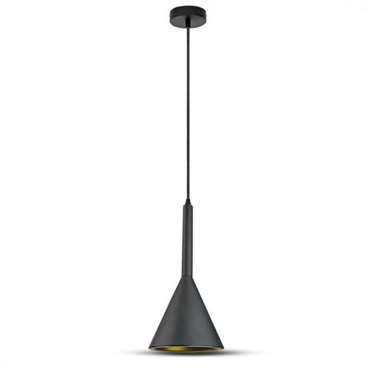 LED E27 PENDANT MODERN BLACK 16X35X60 DOUBLE ALUMINUM