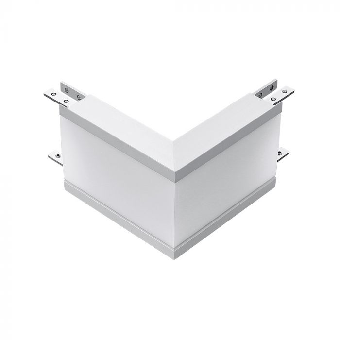 LED LINEAR L SHAPE OUTSIDE CONNECTOR 10W DL 120° 181.7X181.7 ALUMINIUM SAMSUNG SILVER