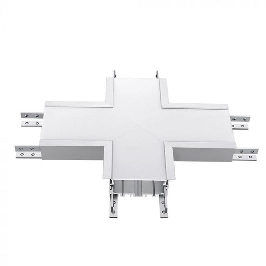 LED LINEAR X SHAPE DOWNSIDE CONNECTOR 16W DL 120° 255X255 ALUMINIUM SAMSUNG WHITE