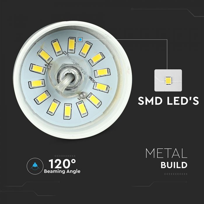LED E27 PENDANT GOLD 7W 400lm WW 120° 12X19X122 IRON+ACRYLIC