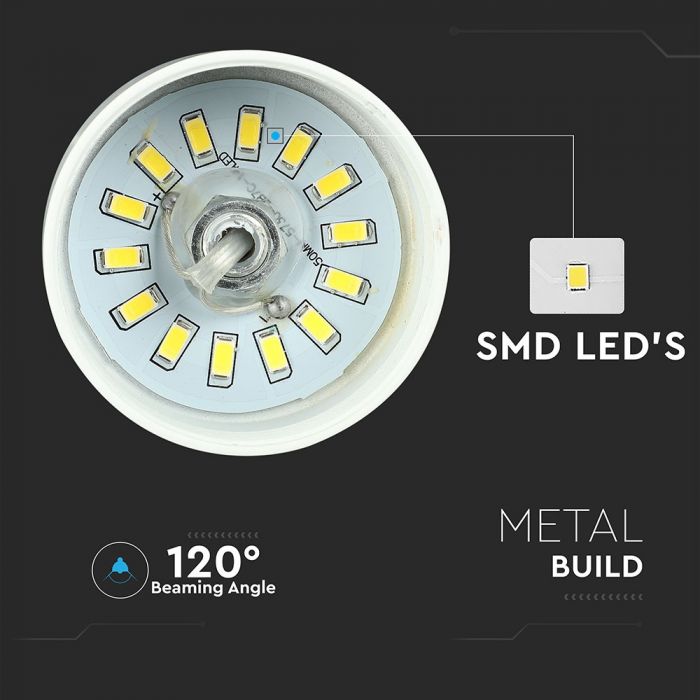LED E27 PENDANT GOLD 7W 400lm WW 120° 25X19X122 IRON+ACRYLIC